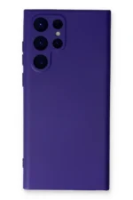 Uray store Samsung Galaxy S24 Ultra Kılıf Nano içi Kadife Silikon - Mor