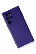 Uray store Samsung Galaxy S24 Ultra Kılıf Nano içi Kadife Silikon - Mor - Görsel 3