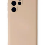 Uray store Samsung Galaxy S24 Ultra Kılıf Nano içi Kadife Silikon - Pudra