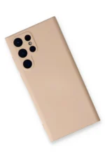 Uray store Samsung Galaxy S24 Ultra Kılıf Nano içi Kadife Silikon - Pudra - Görsel 3