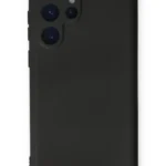 Uray store Samsung Galaxy S24 Ultra Kılıf Nano içi Kadife Silikon - Siyah