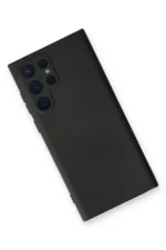 Uray store Samsung Galaxy S24 Ultra Kılıf Nano içi Kadife Silikon - Siyah - Görsel 3