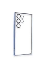 Uray store Samsung Galaxy S24 Ultra Kılıf Razer Lensli Silikon - Gold - Görsel 2