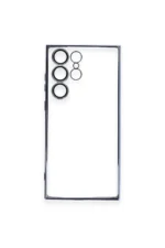 Uray store Samsung Galaxy S24 Ultra Kılıf Razer Lensli Silikon - Gold - Görsel 3