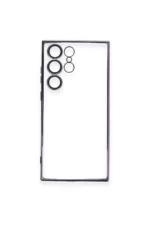 Uray store Samsung Galaxy S24 Ultra Kılıf Razer Lensli Silikon - Siyah - Görsel 3