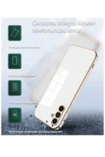 Uray store Samsung Galaxy S24 Ultra Kılıf Volet Silikon - Açık Yeşil - Görsel 2