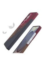 Uray store Samsung Galaxy S24 Ultra Vega Magsafe Kapak - Kırmızı - Görsel 3