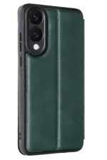 Uray store Samsung Galaxy S25 Edge Flip Cover - Koyu Yeşil