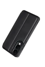 Uray store Samsung Galaxy S25 Edge Flip Cover - Siyah - Görsel 3