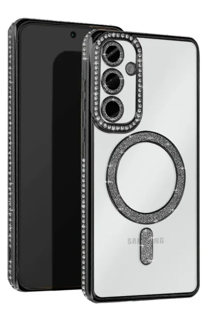 Uray store Samsung Galaxy S25 Edge Joke Simli Magneticsafe Kılıf - Siyah