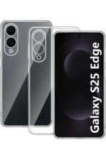 Uray store Samsung Galaxy S25 Edge Kılıf Lüx Şeffaf Silikon