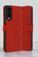 Uray store Samsung Galaxy S25 Edge Trend S Plus Kapaklı Kılıf - Kırmızı - Görsel 2