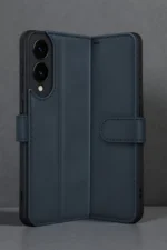 Uray store Samsung Galaxy S25 Edge Trend S Plus Kapaklı Kılıf - Lacivert - Görsel 2