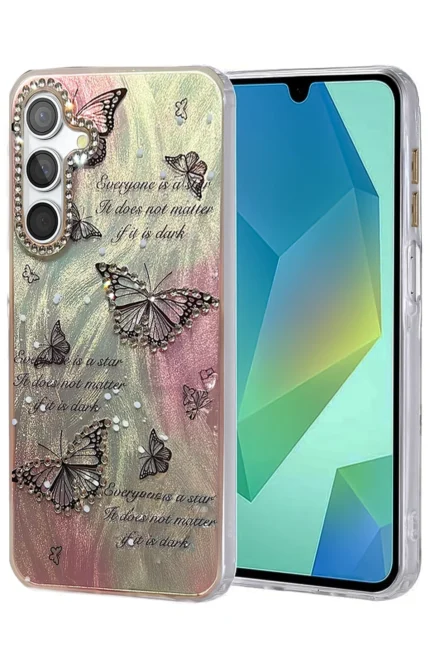 Uray store Samsung Galaxy S25 Kılıf Blade Aynalı Desenli Kapak - Desen 6