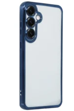Uray store Samsung Galaxy S25 Kılıf Razer Lensli Silikon - Lacivert - Görsel 2