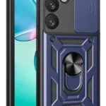 Uray store Samsung Galaxy S25 Plus Kılıf Pars Lens Yüzüklü Silikon - Lacivert