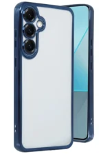 Uray store Samsung Galaxy S25 Plus Kılıf Razer Lensli Silikon - Lacivert