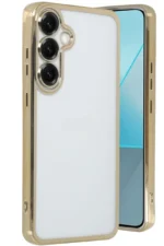 Uray store Samsung Galaxy S25 Plus Kılıf Razer Lensli Silikon - Gold