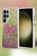 Uray store Samsung Galaxy S25 Ultra Kılıf Blade Aynalı Desenli Kapak - Desen 5 - Görsel 2