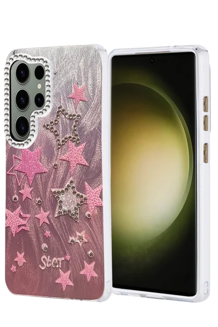 Uray store Samsung Galaxy S25 Ultra Kılıf Blade Aynalı Desenli Kapak - Desen 7