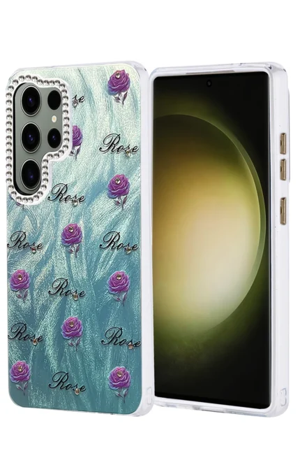Uray store Samsung Galaxy S25 Ultra Kılıf Blade Aynalı Desenli Kapak - Desen 9