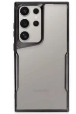 Uray store Samsung Galaxy S25 Ultra Kılıf Boyi Silikon Kapak - Siyah
