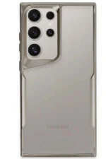 Uray store Samsung Galaxy S25 Ultra Kılıf Boyi Silikon Kapak - Titan Gri