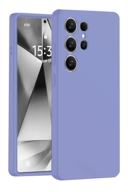 Uray store Samsung Galaxy S25 Ultra Kılıf Nano içi Kadife Silikon - Lila
