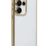 Uray store Samsung Galaxy S25 Ultra Kılıf Razer Lensli Silikon - Gold