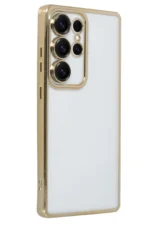 Uray store Samsung Galaxy S25 Ultra Kılıf Razer Lensli Silikon - Gold
