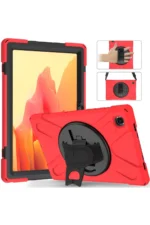 Uray store Samsung Galaxy T220 Tab A7 Lite 8.7 Kılıf Amazing Tablet Kapak - Kırmızı - Görsel 2