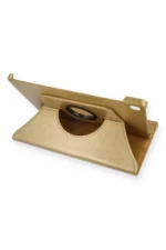 Uray store Samsung Galaxy T500 Tab A7 10.4 Kılıf 360 Tablet Deri Kılıf - Gold