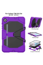 Uray store Samsung Galaxy T500 Tab A7 10.4 Kılıf Griffin Tablet Kapak - Mor - Görsel 4