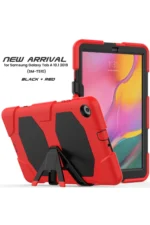 Uray store Samsung Galaxy T510 Tab A 10.1 Kılıf Griffin Tablet Kapak - Kırmızı - Görsel 2