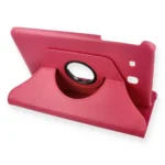 Uray store Samsung Galaxy T560 Tab E 9.7 Kılıf 360 Tablet Deri Kılıf - Pembe