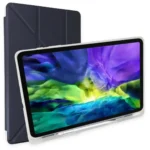 Uray store Samsung Galaxy T737 Tab S7 FE 12.4 Kılıf Kalemlikli Mars Tablet Kılıfı - Lacivert