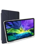 Uray store Samsung Galaxy T870 Tab S7 11 Kılıf Kalemlikli Mars Tablet Kılıfı - Lacivert