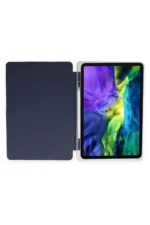 Uray store Samsung Galaxy T870 Tab S7 11 Kılıf Kalemlikli Mars Tablet Kılıfı - Lacivert - Görsel 5
