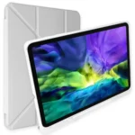 Uray store Samsung Galaxy X200 Tab A8 10.5 Kılıf Kalemlikli Mars Tablet Kılıfı - Gri