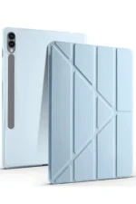 Uray store Samsung Galaxy X510 Tab S9 FE 11 Kılıf Kalemlikli Mars Tablet Kılıfı - Mavi