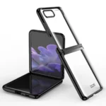 Uray store Samsung Galaxy Z Flip 4 Kılıf Fold Element Kapak - Siyah