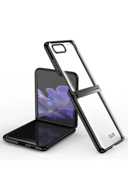 Uray store Samsung Galaxy Z Flip 4 Kılıf Fold Element Kapak - Siyah