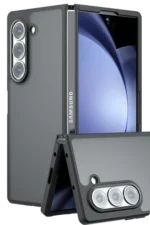 Uray store Samsung Galaxy Z Fold 5 Kılıf Blur Fold Kapak - Mat Siyah