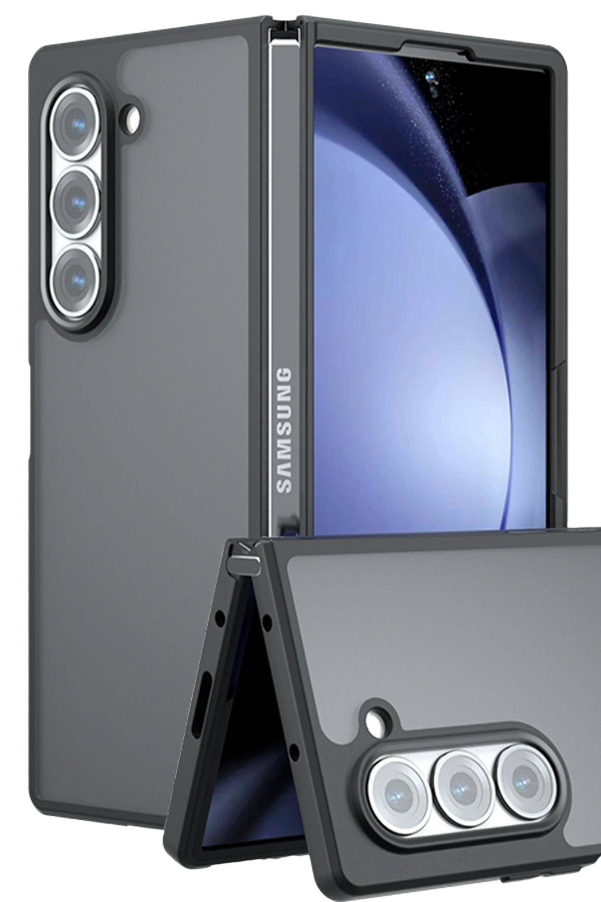 newface-samsung-galaxy-z-fold-5-kilif-blur-fold-kapak-mat-siyah-default Uray store Samsung Galaxy Z Fold 5 Kılıf Blur Fold Kapak - Mat Siyah - Görsel 1