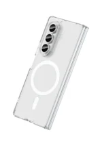 Uray store Samsung Galaxy Z Fold 7 Kılıf Magneticsafe Şeffaf Silikon - Şeffaf - Görsel 3