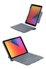 Uray store Apple T5506D iPad 10.2 (9.Nesil) Kılıf Palermo Ledli Klavyeli Standlı Tablet Kılıfı - Siyah - Görsel 5