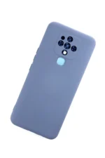 Uray store Tecno Camon 16 Kılıf Nano içi Kadife Silikon - Gri - Görsel 3