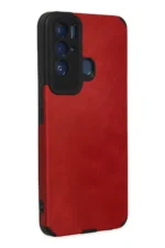 Uray store Tecno Pova Neo Kılıf Loop Deri Silikon - Kırmızı - Görsel 2
