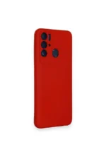 Uray store Tecno Pova Neo Kılıf Nano içi Kadife Silikon - Kırmızı - Görsel 2