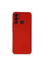 Uray store Tecno Pova Neo Kılıf Nano içi Kadife Silikon - Kırmızı